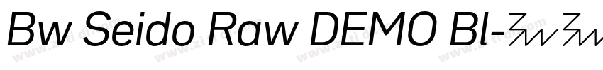 Bw Seido Raw DEMO Bl字体转换